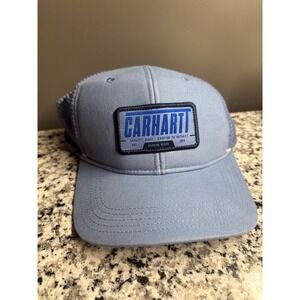 Carhartt Mens AH5971M Mesh Back Trucker Hat Cap Blue One Size